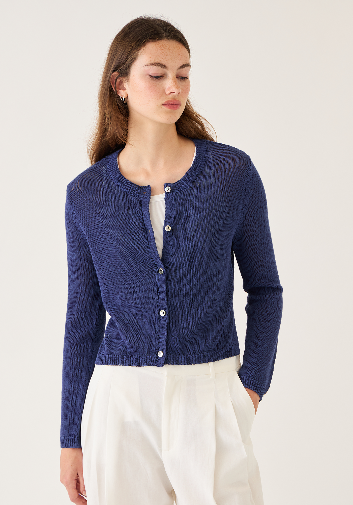 Josie Cotton Linen Cardigan