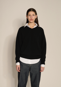 Jovie Cashmere Sweater in Non-Dye Beige