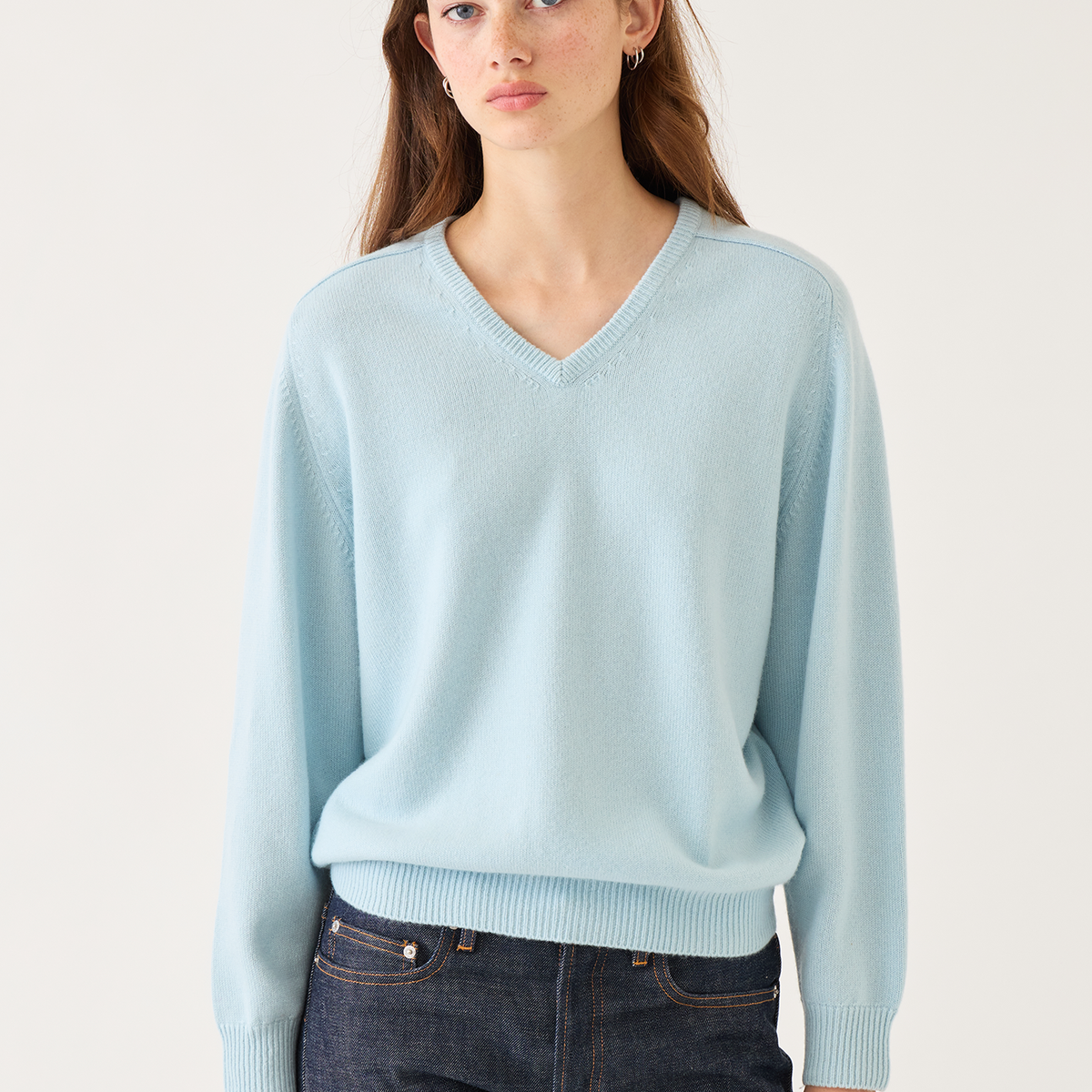 ニット/セーター DEMY BY DEMYLEE Soft Wool Yuri Pullover Demylee Artemis Sweater in Ivory - Bliss Boutiques