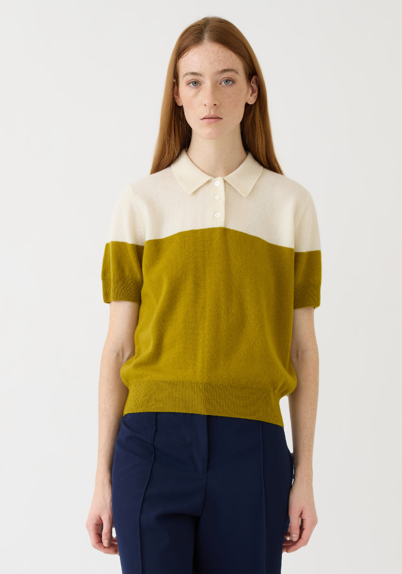 Joyce Cashmere Polo Top