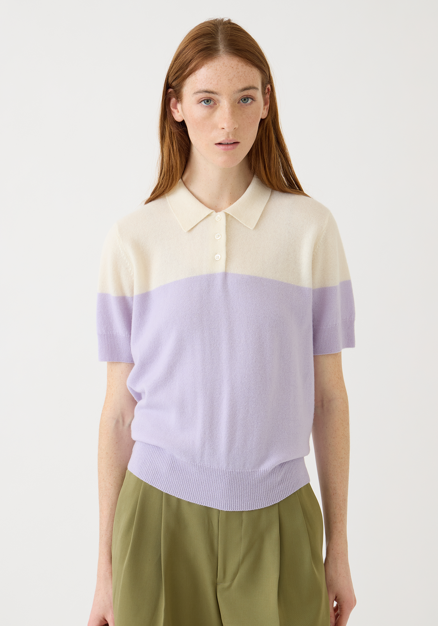 Joyce Cashmere Polo Top