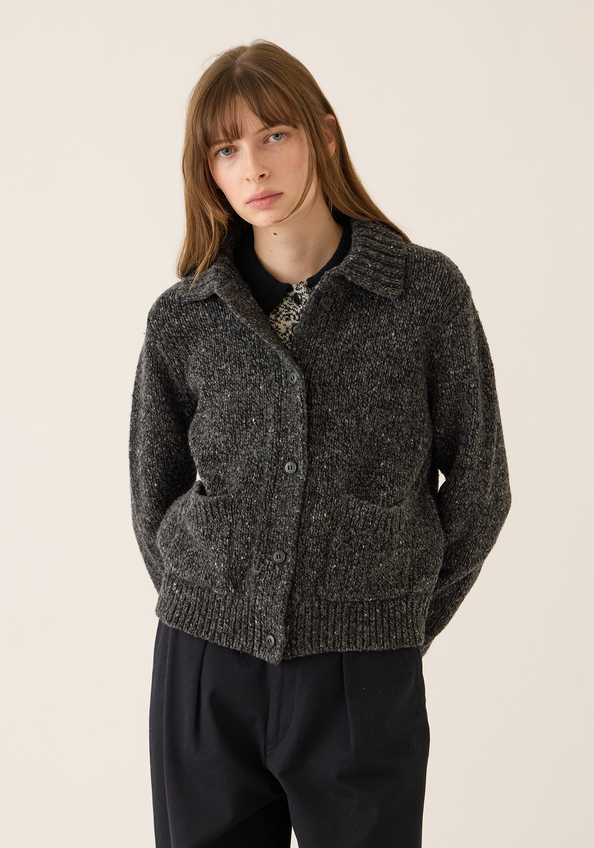 Julien Confetti Wool Alpaca Cardigan