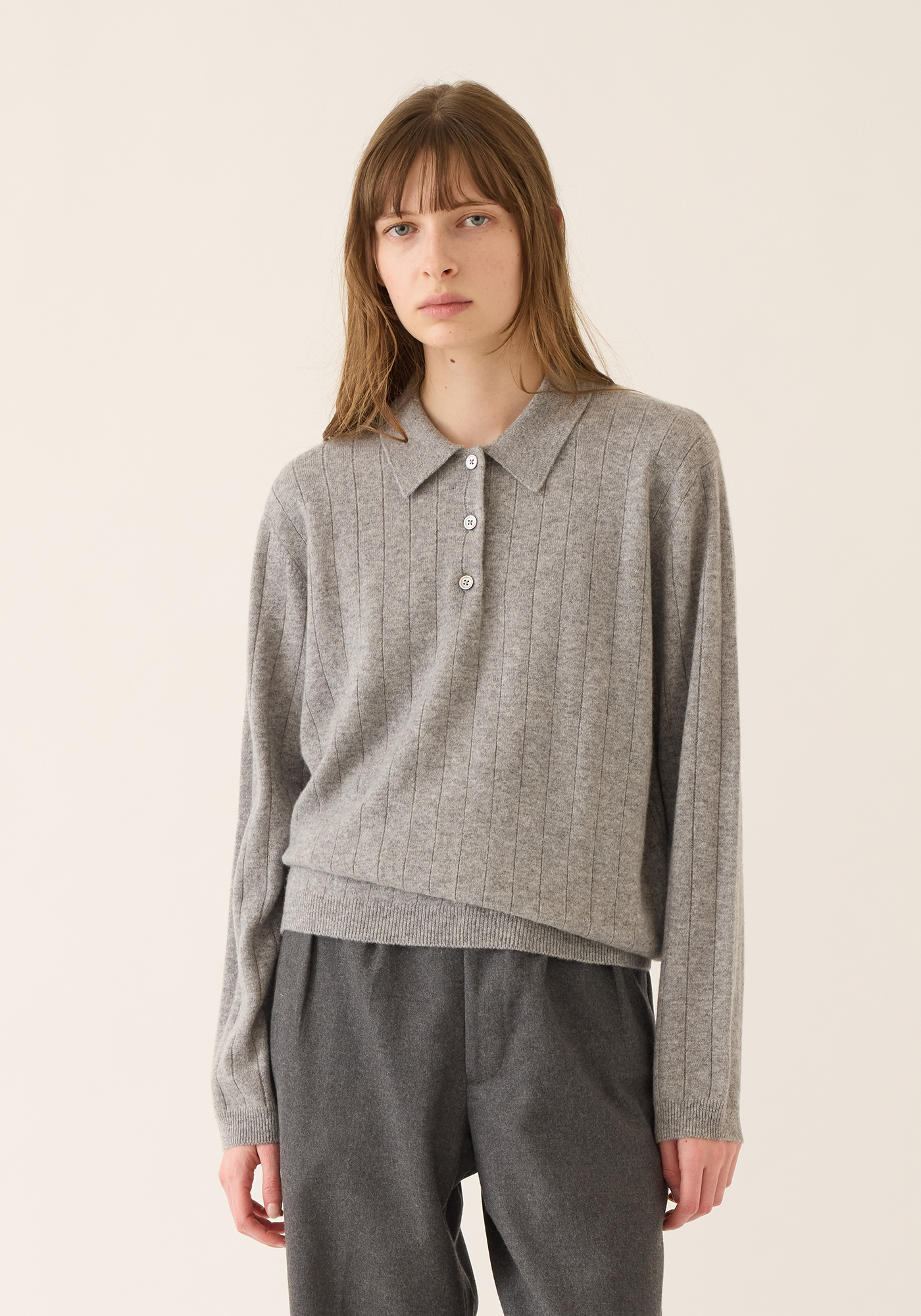 Juna Cashmere Polo Sweater