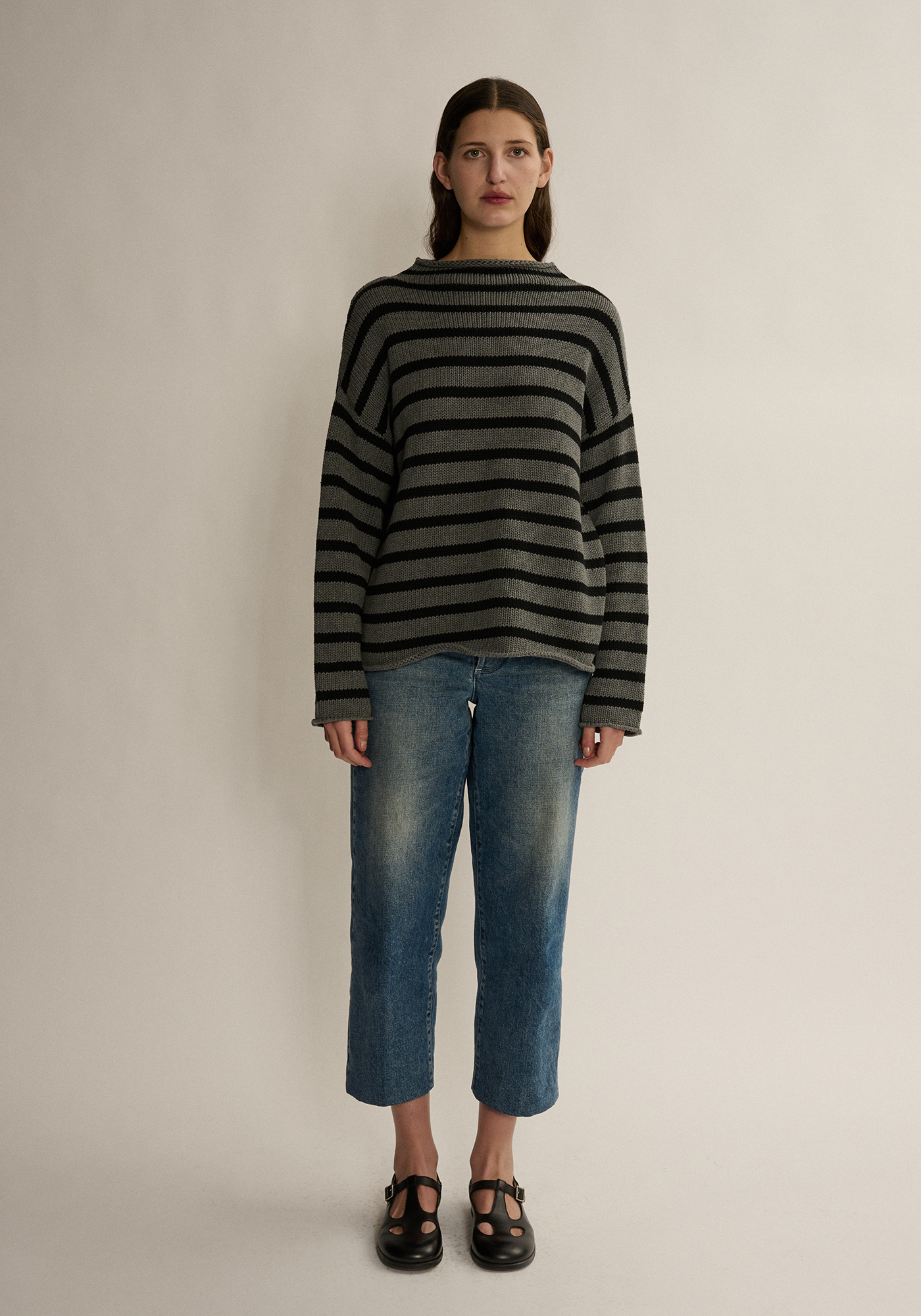 Lamis Stripe Cotton Sweater