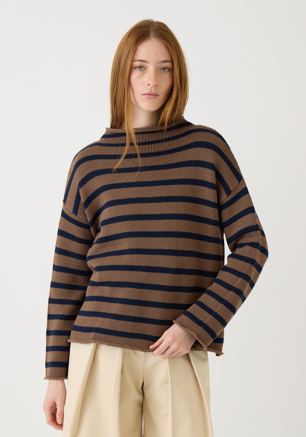 DEMYLEE Ron Herman 別注 Striped Pullover Lamis Stripe Cotton Sweater