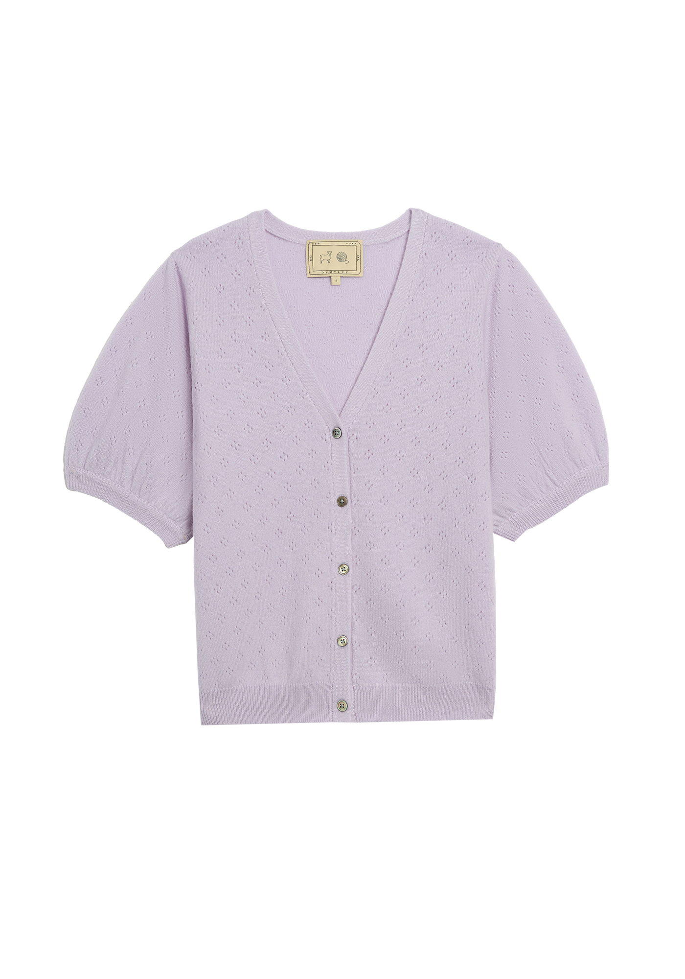 Lucy Pointelle Cashmere Cardigan