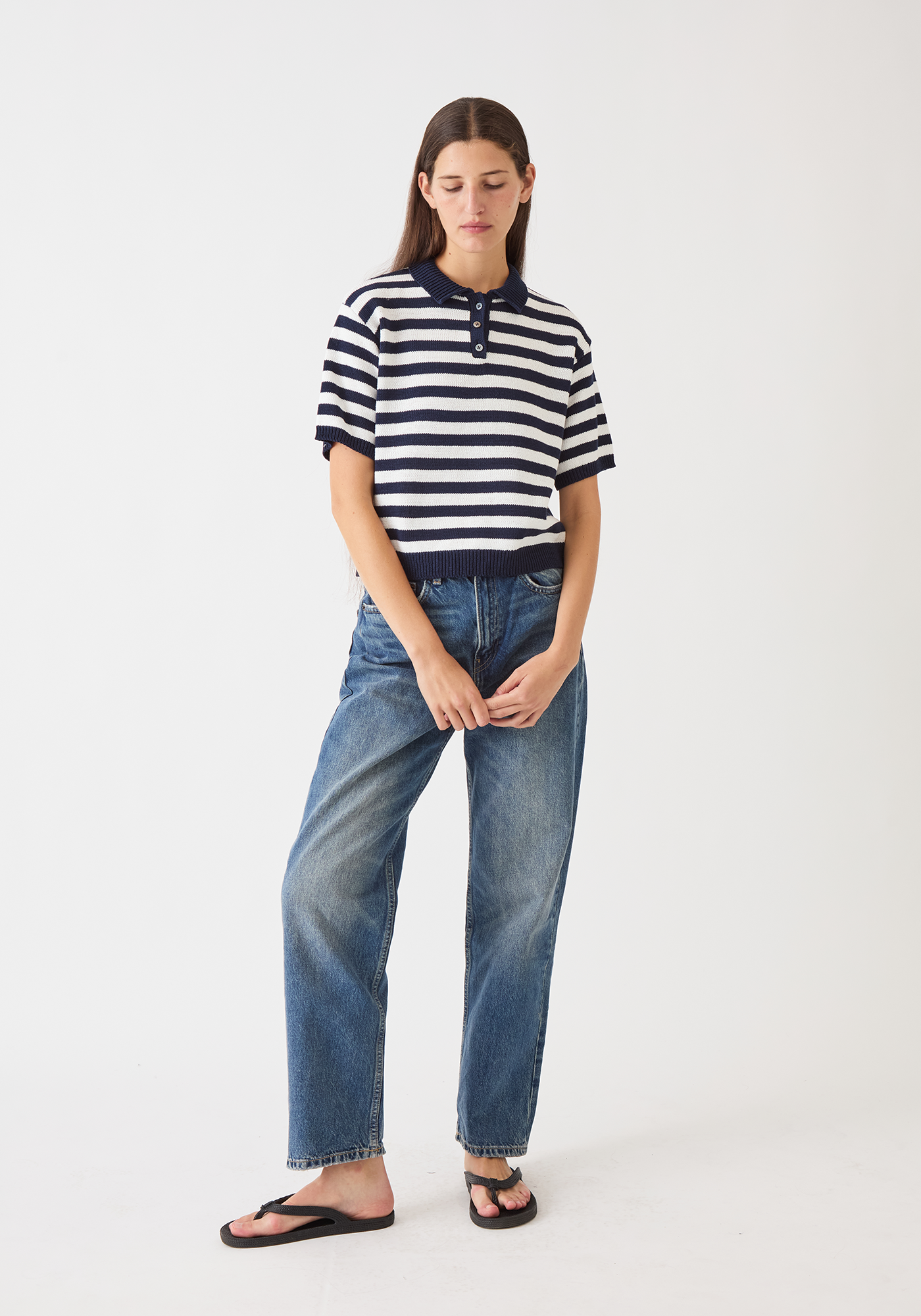 Luka Stripe Cotton Top