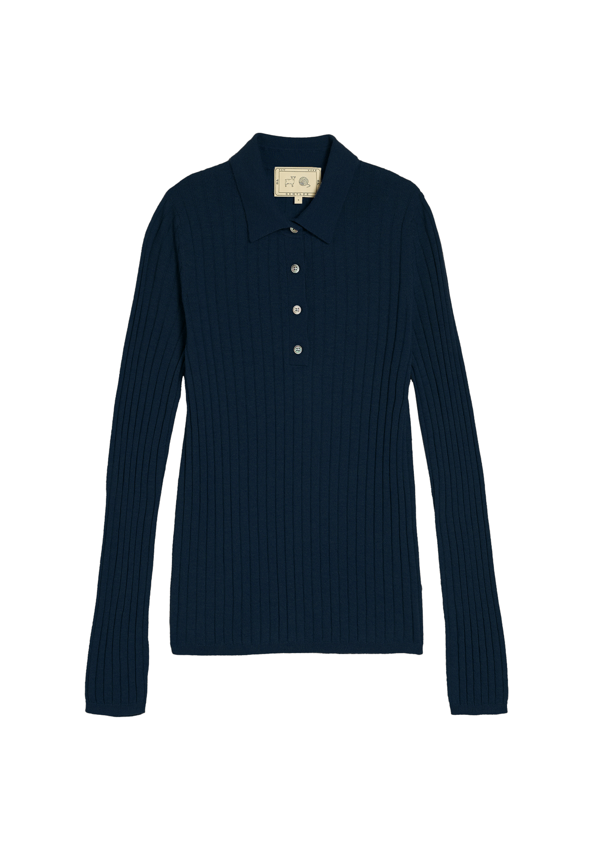 Luna Superfine Cashmere Polo Top