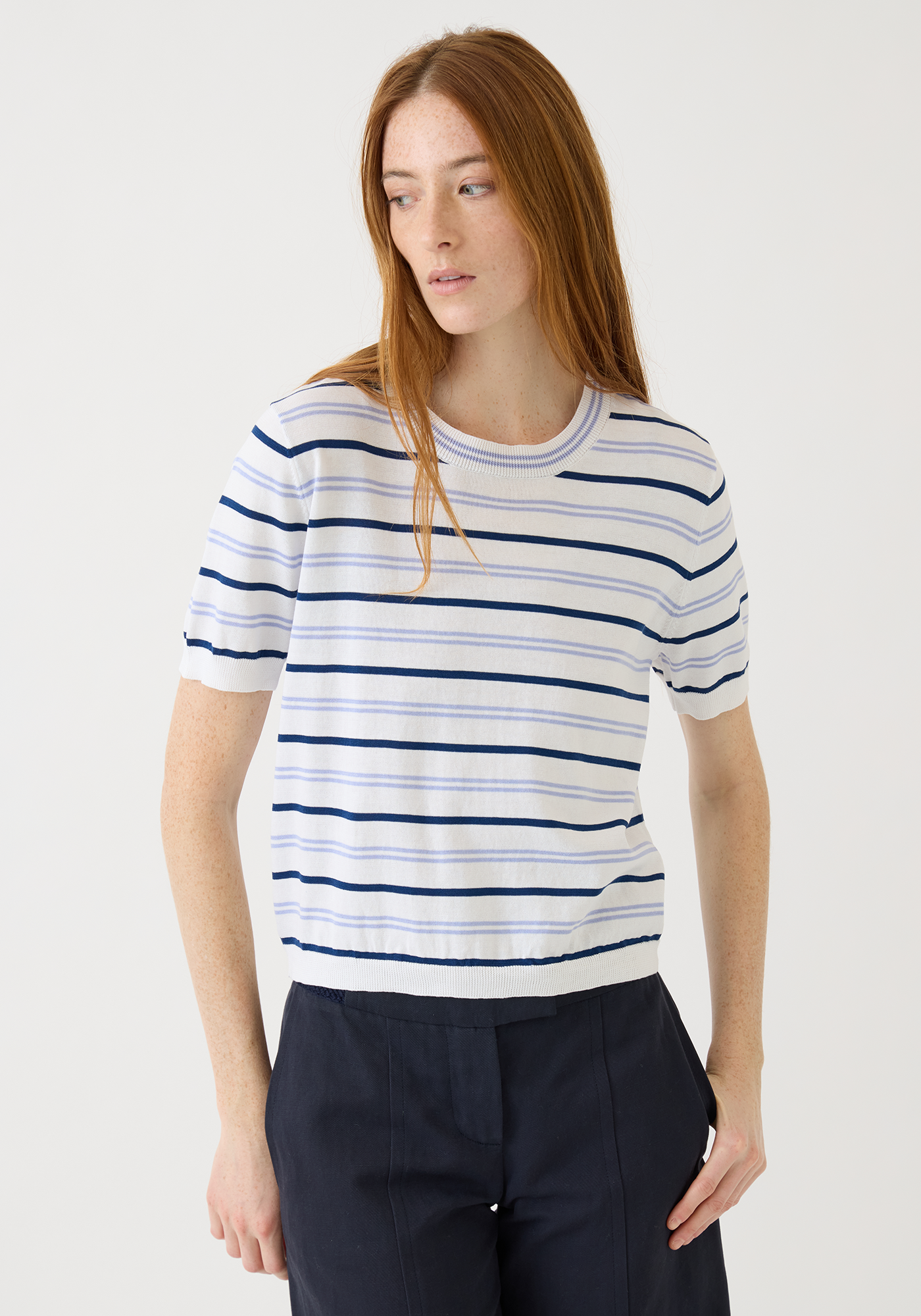 Maxine Stripe Cotton Top
