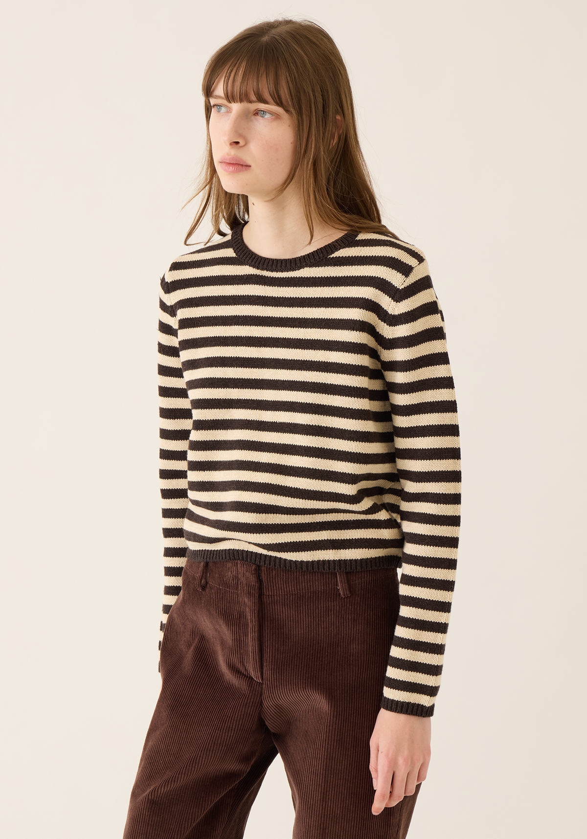 Melina Stripe Cotton Cashmere Sweater