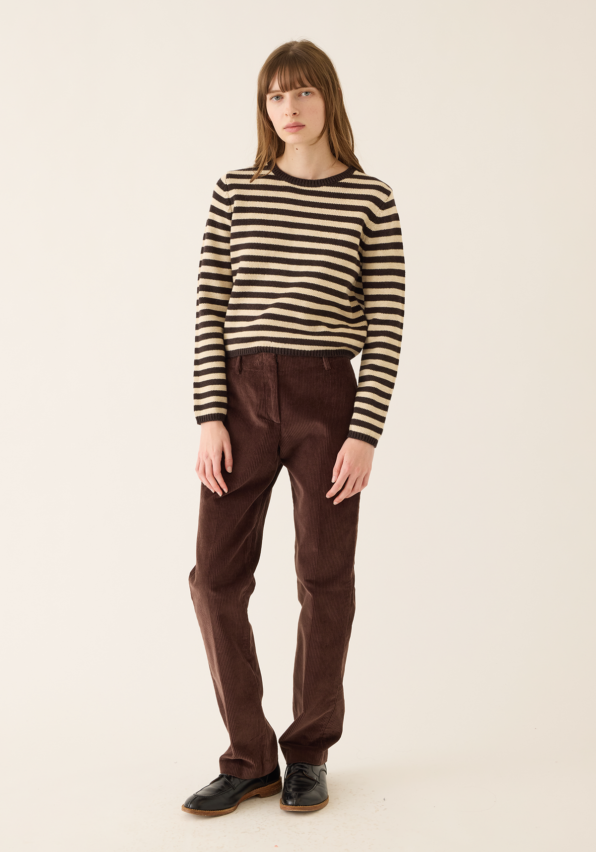 Melina Stripe Cotton Cashmere Sweater