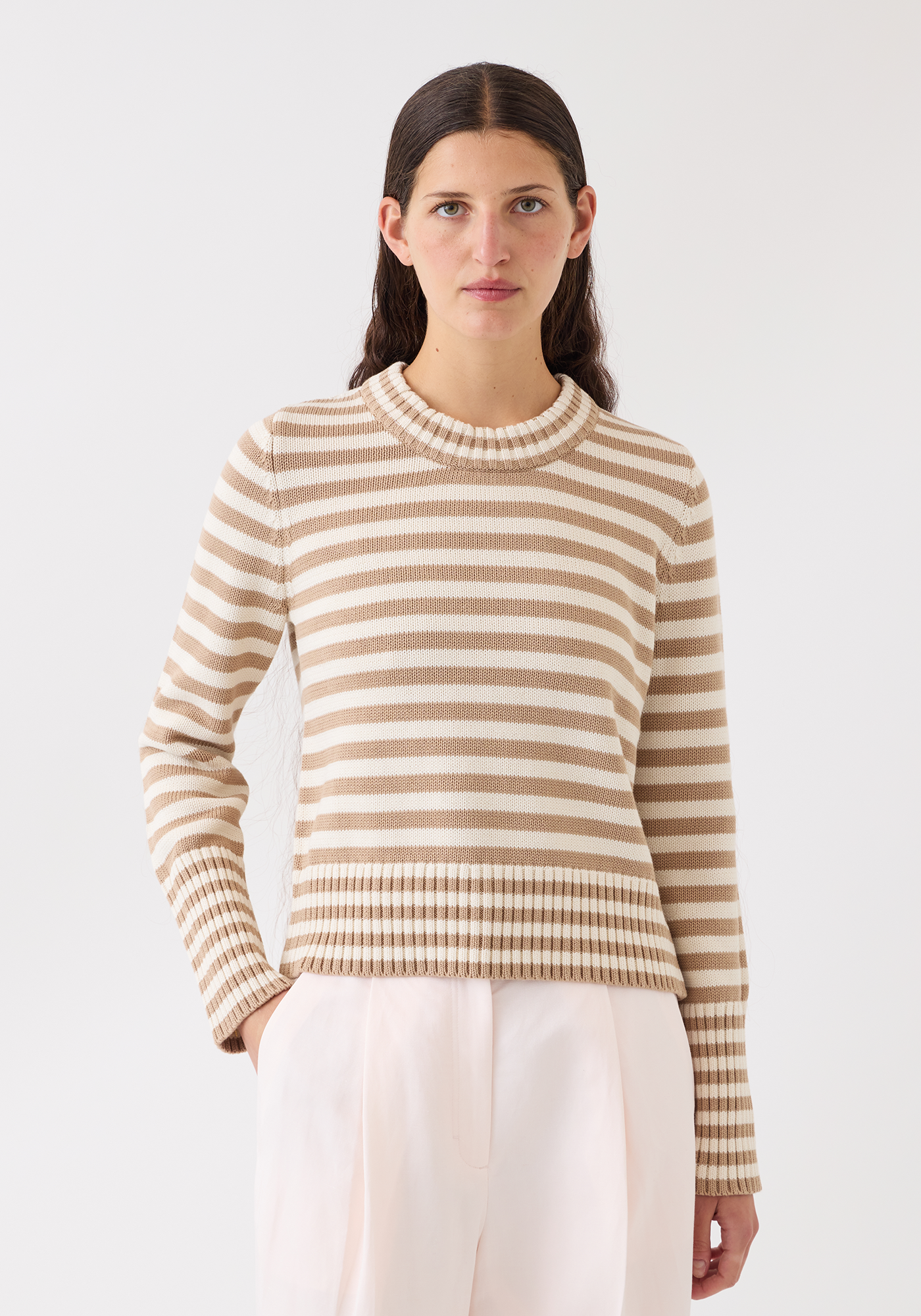 Micha Stripe Cotton Sweater