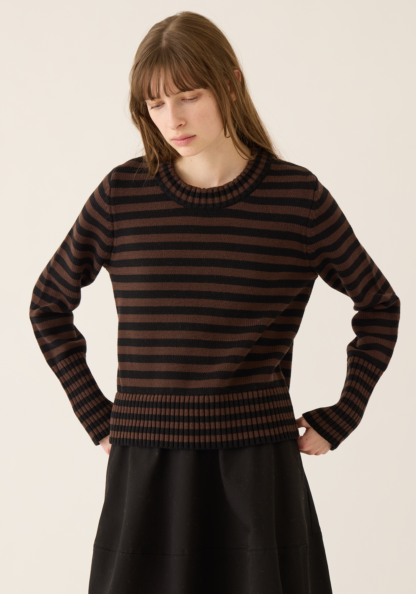 Micha Stripe Cotton Sweater