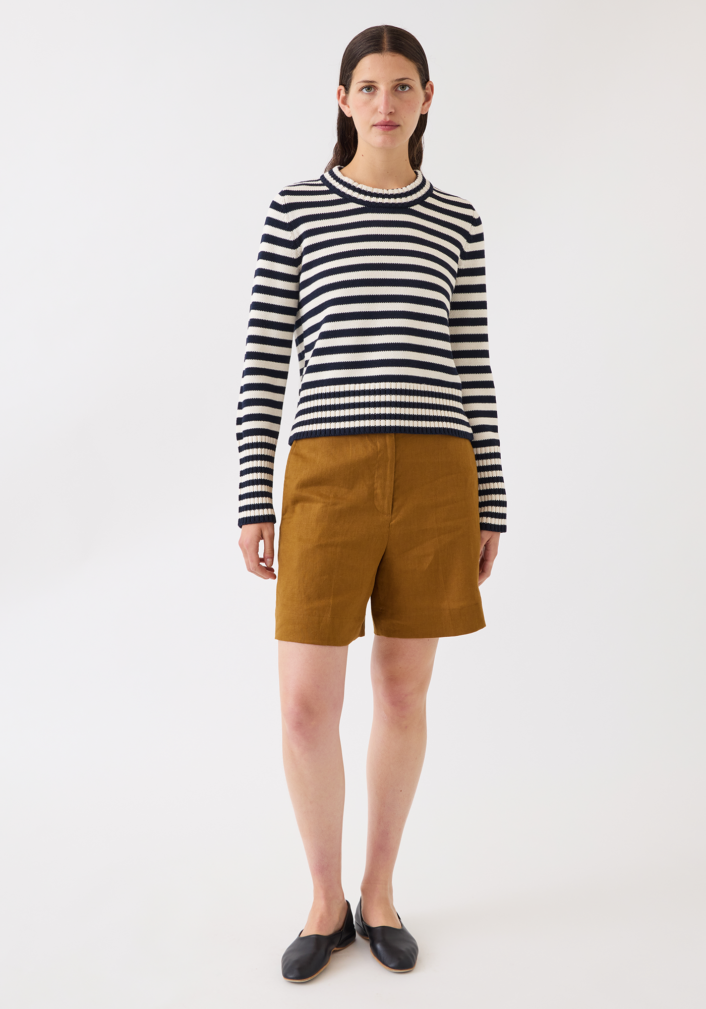 Micha Stripe Cotton Sweater