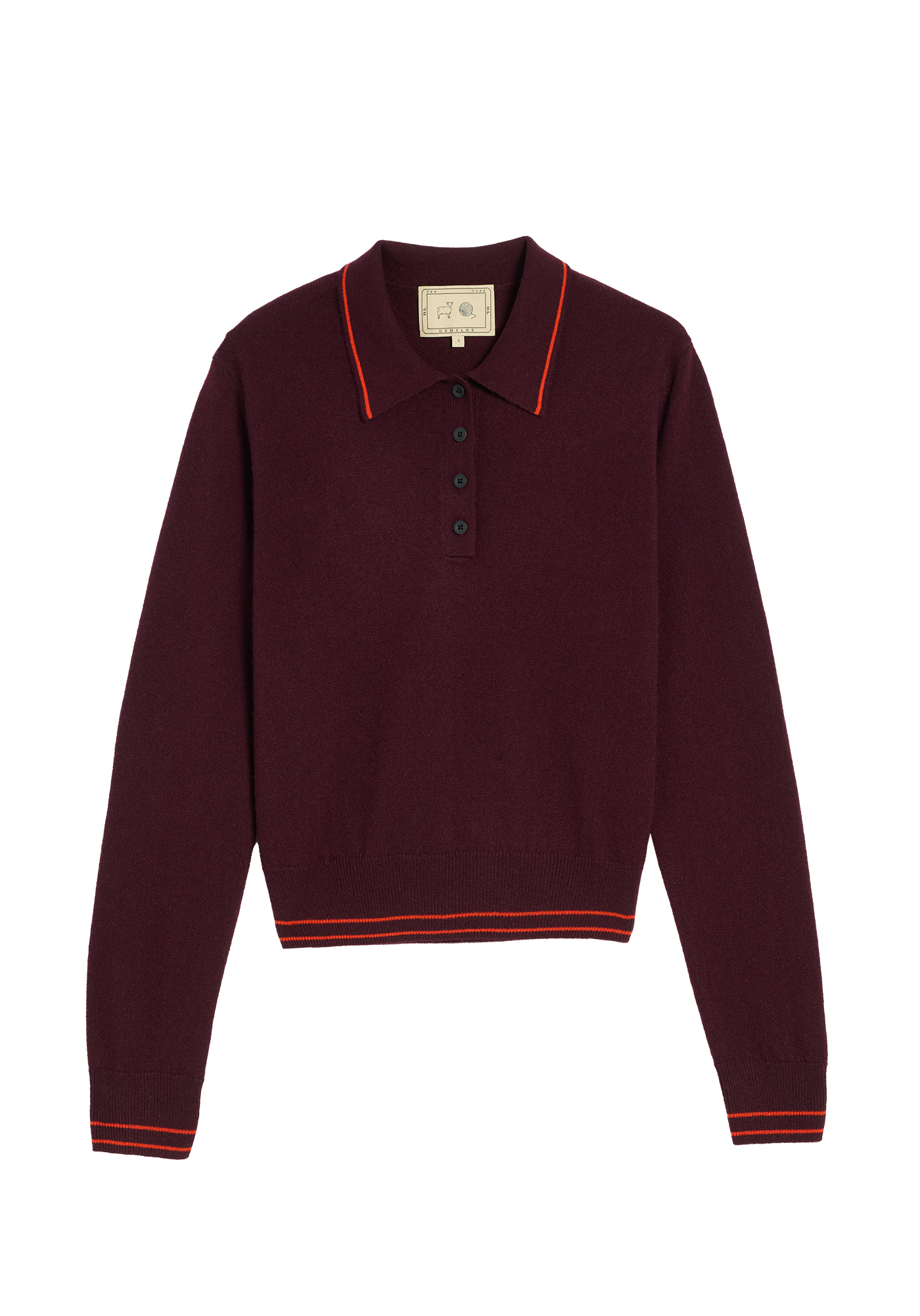 Millie Cashmere Polo Sweater
