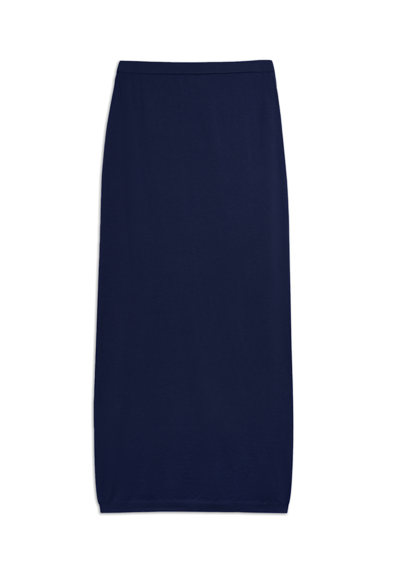 Mirela Wool Cotton Skirt - Navy
