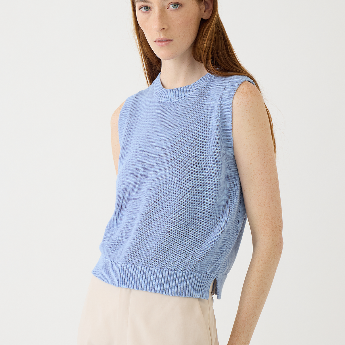 Olympia Cotton Linen Top