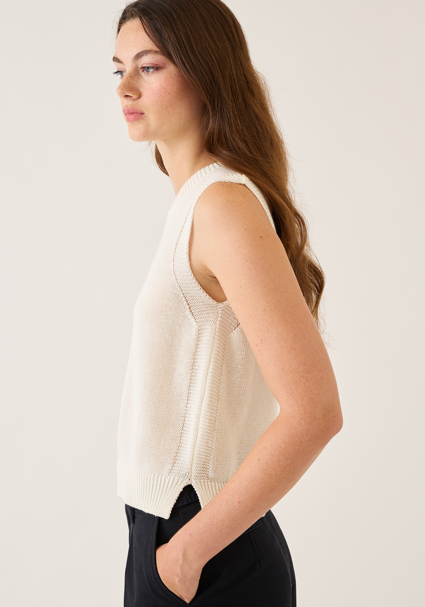 Olympia Cotton Linen Top