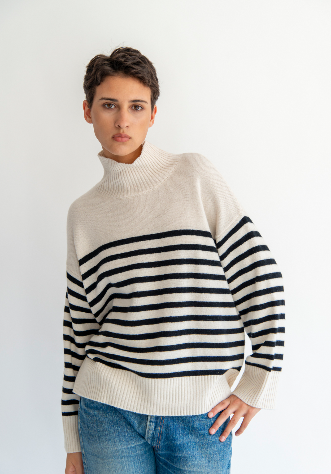 Paige Stripe Lambswool Sweater