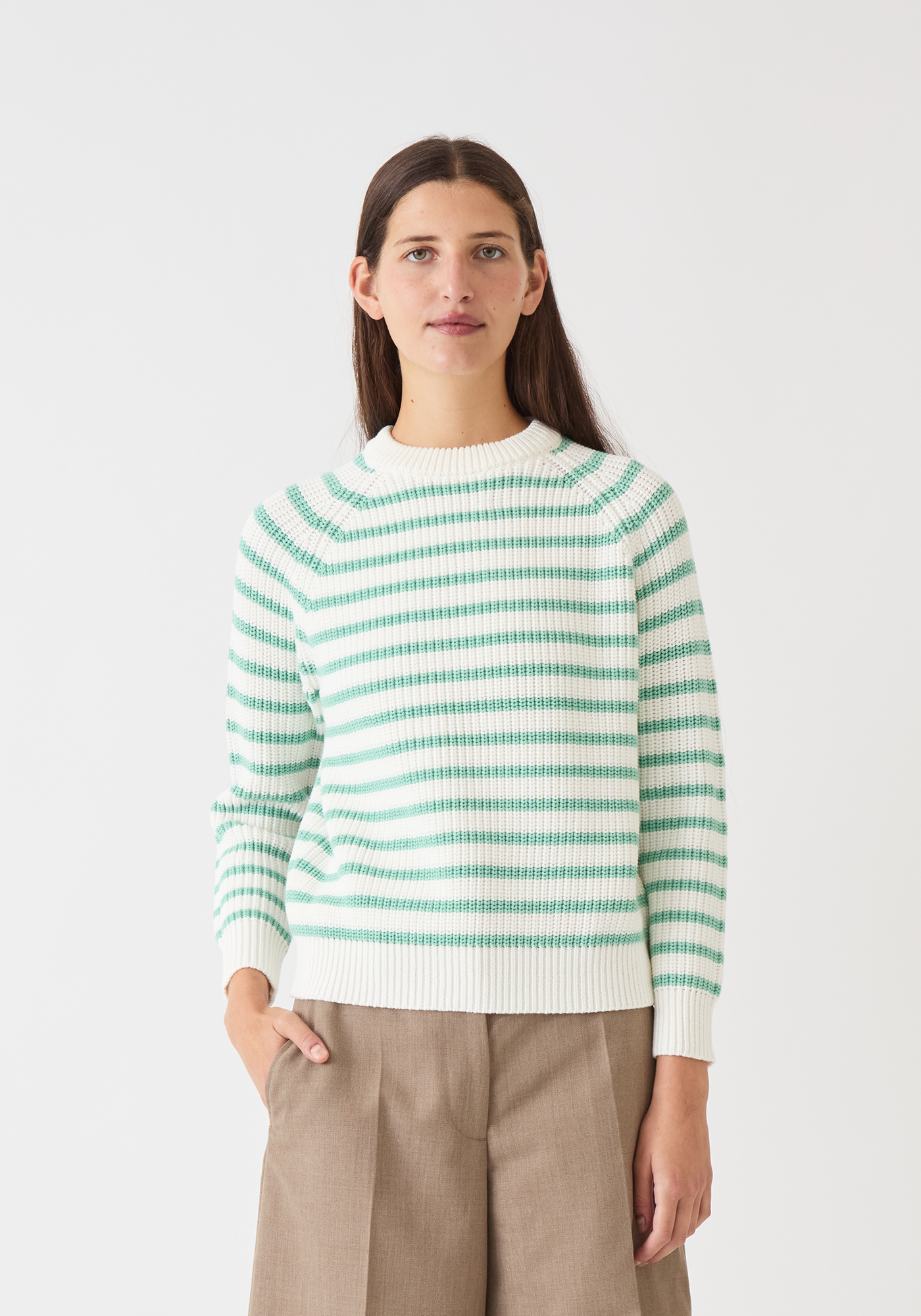 Phoebe Stripe Cotton Sweater