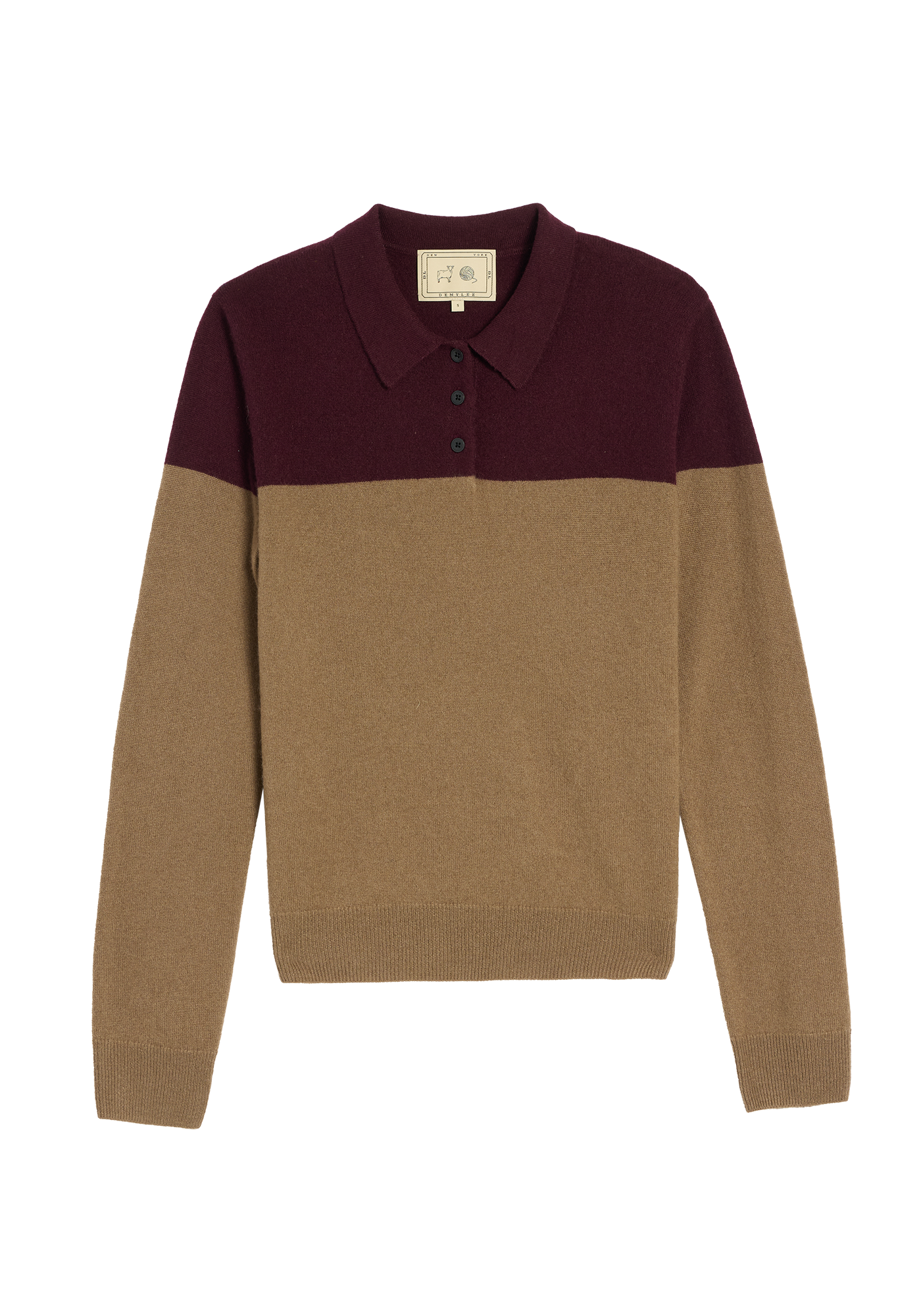 Renea Cashmere Polo Sweater