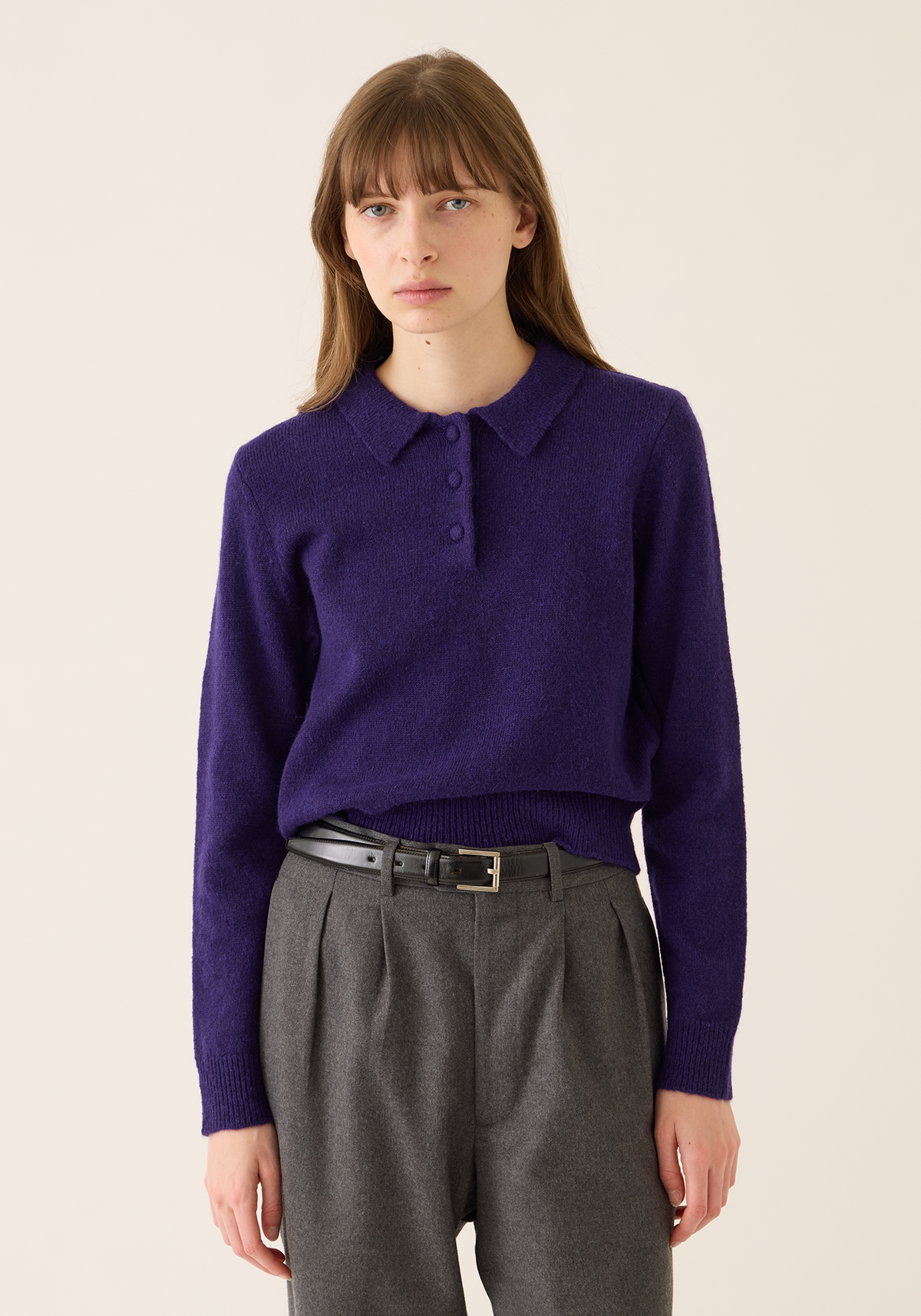 Robin Alpaca Polo Sweater