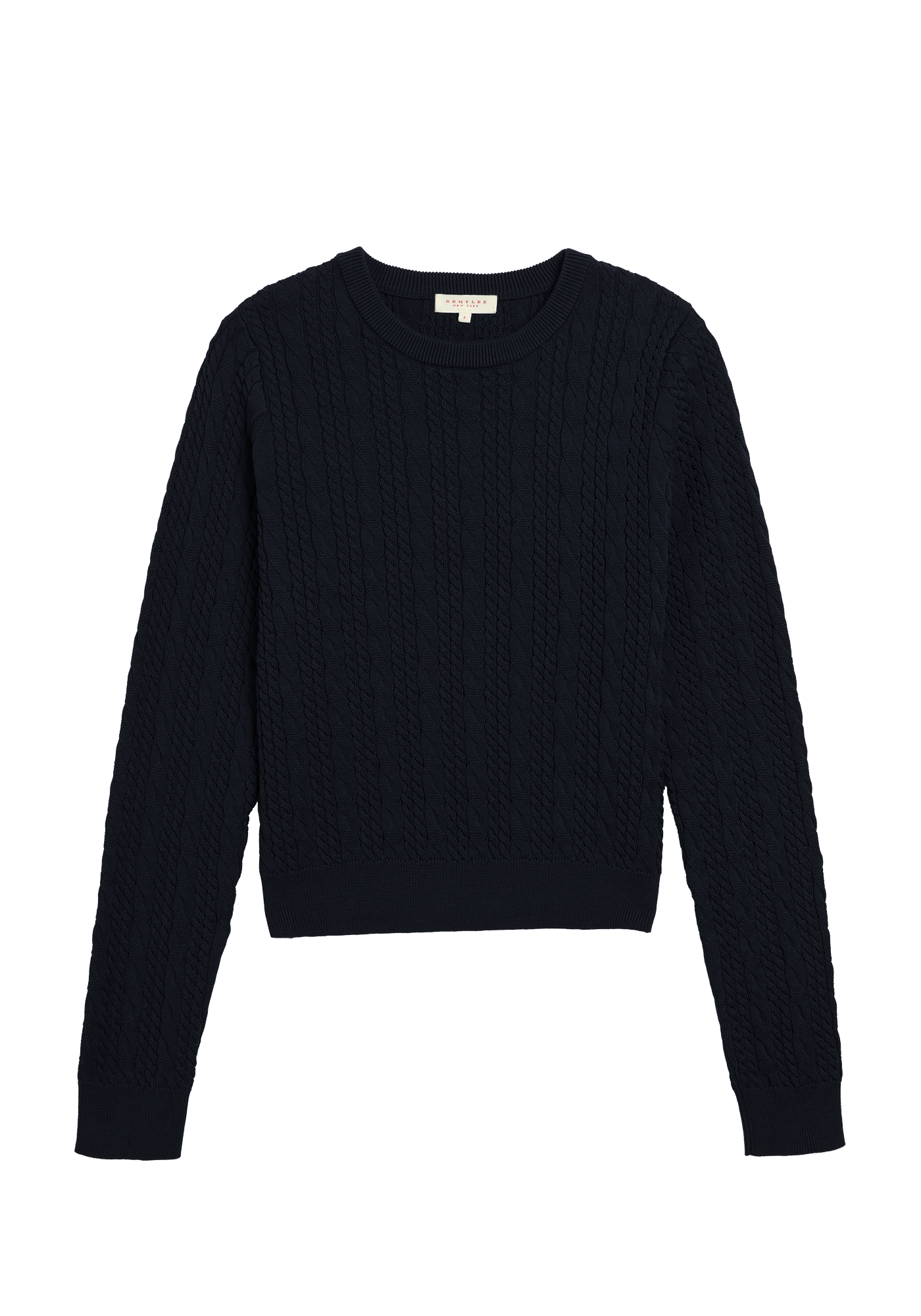 Rooney Cable Knit Cotton Sweater - Black
