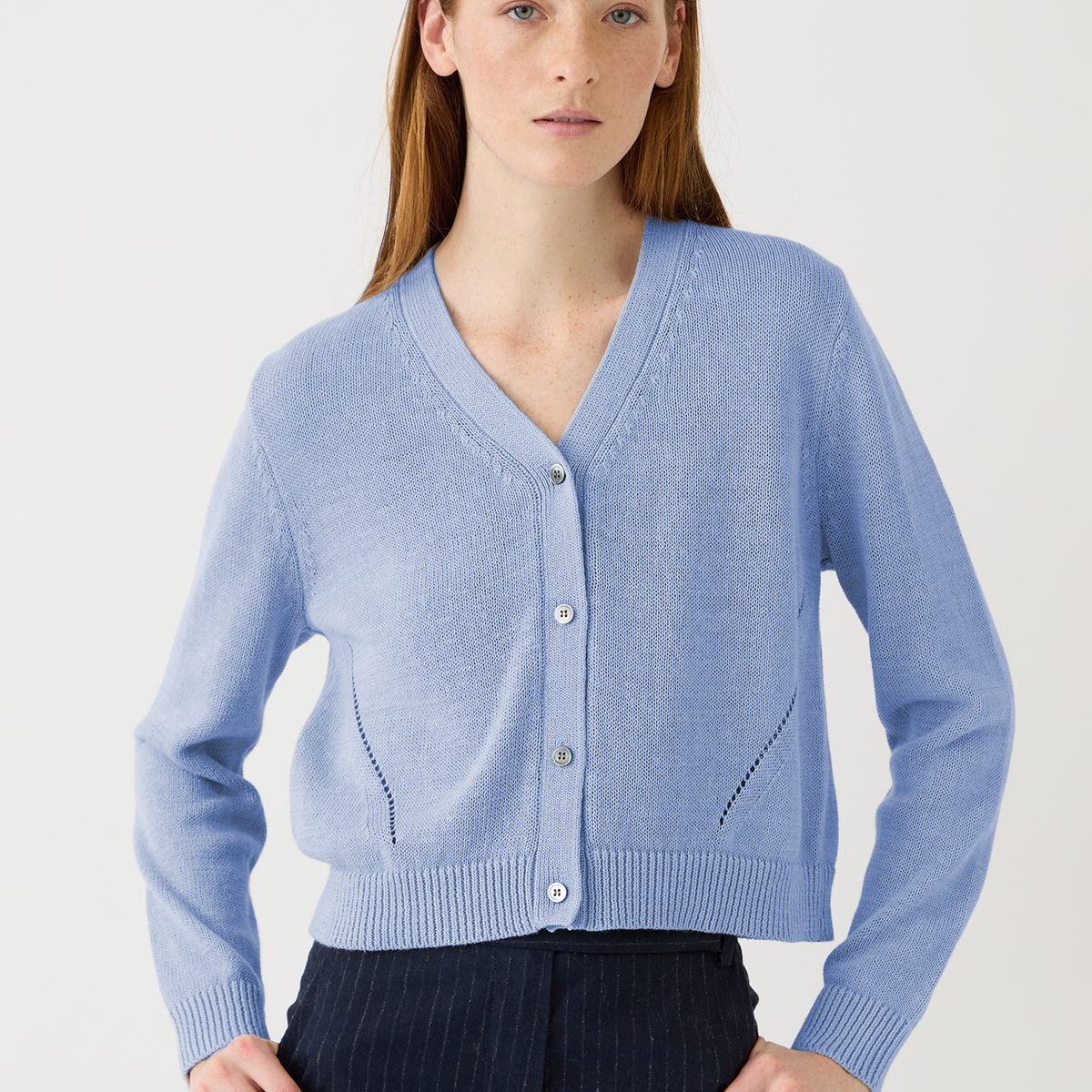 Sara Cotton Linen Cardigan