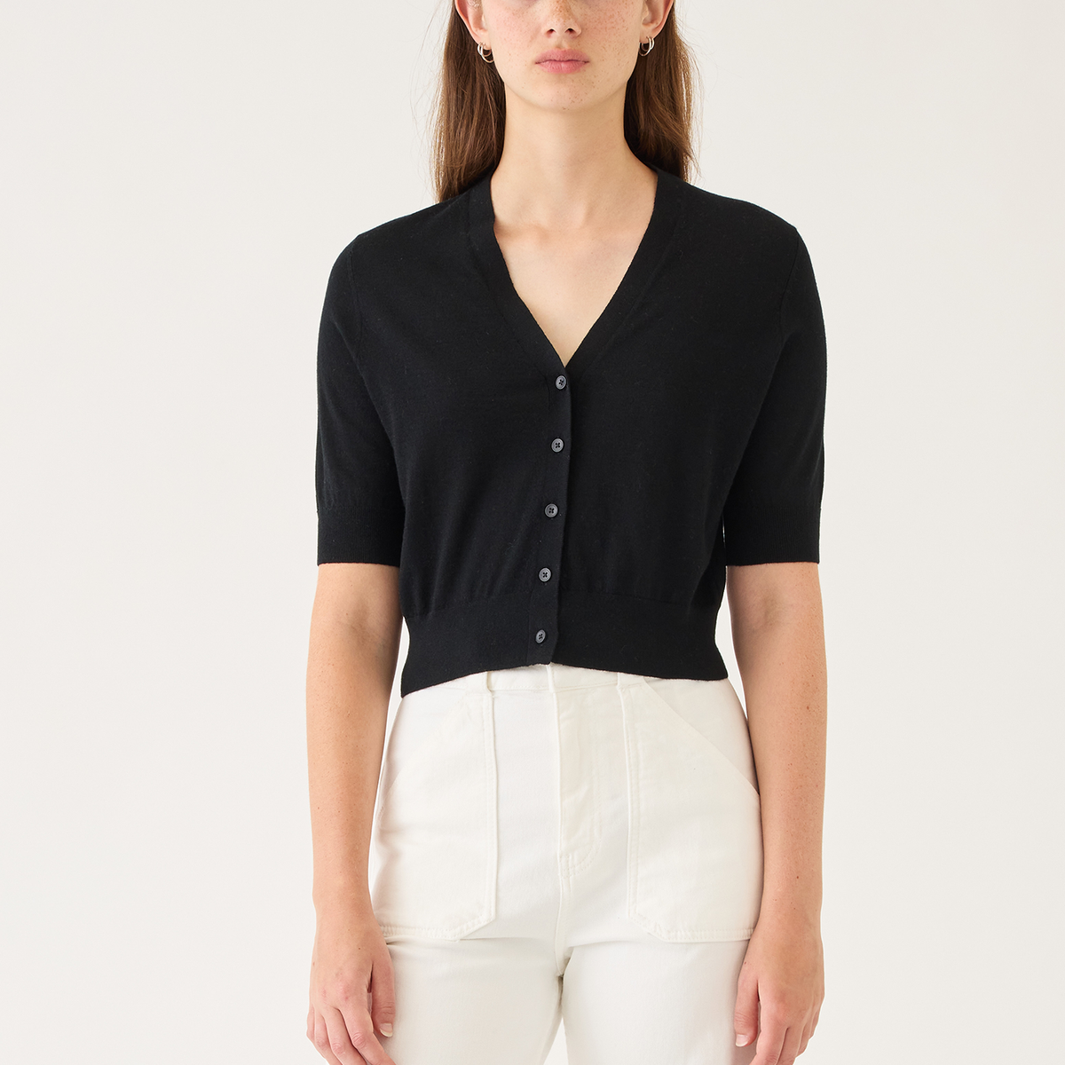 Tate Fine Cotton Stretch Cardigan