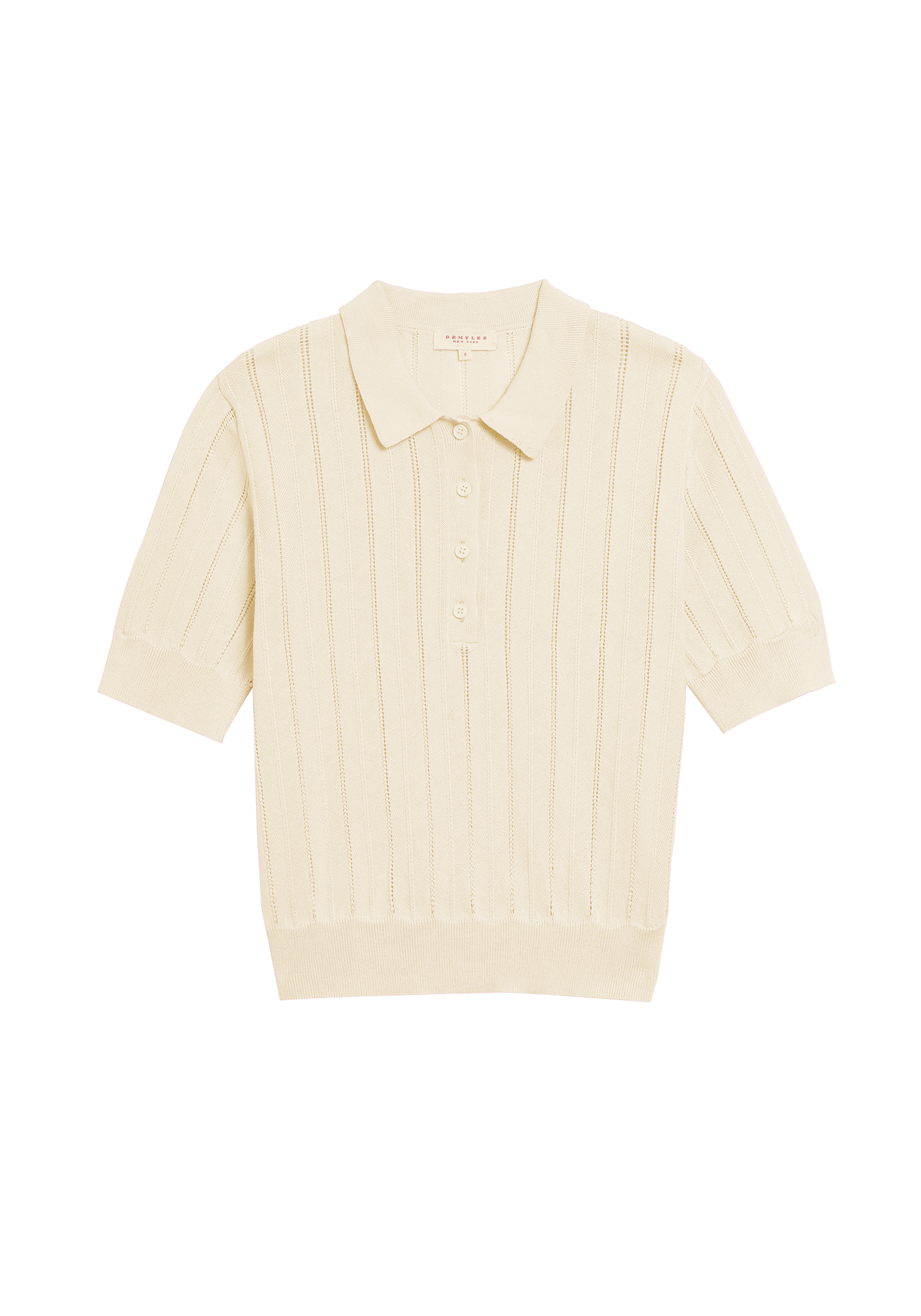 Vikki Pointelle Cotton Polo