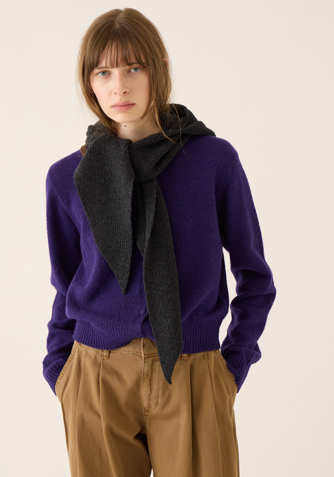 Zora Merino Wool Hooded Scarf