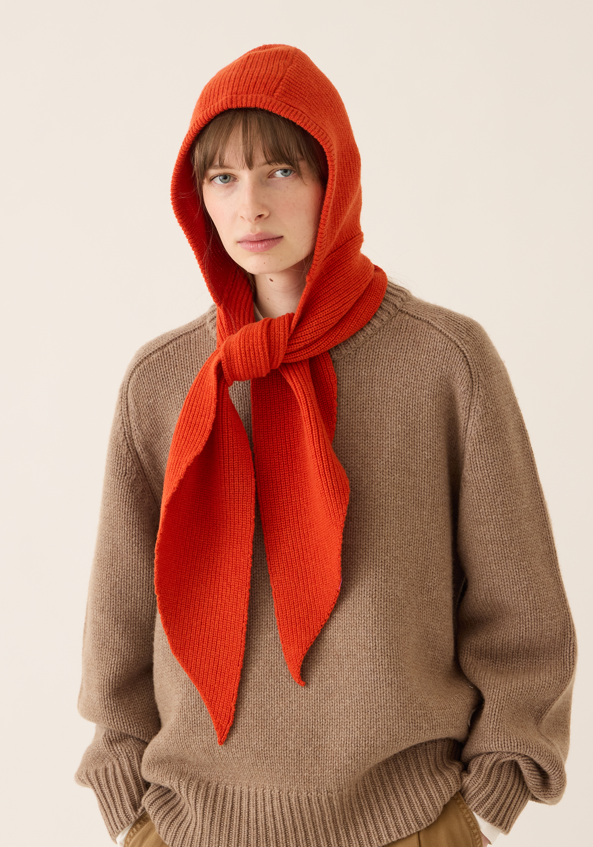 Zora Merino Wool Hooded Scarf