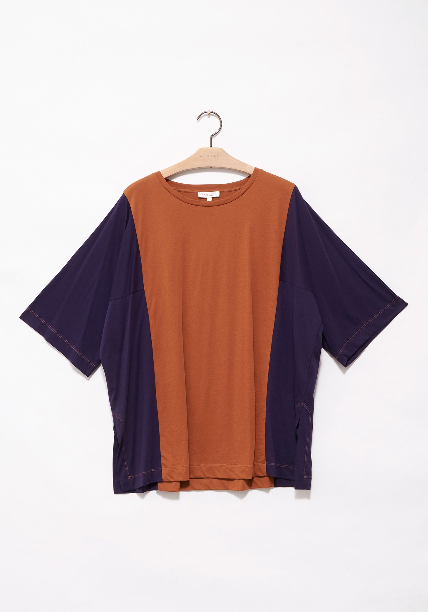 Adalynn Top - Cinnamon / Navy