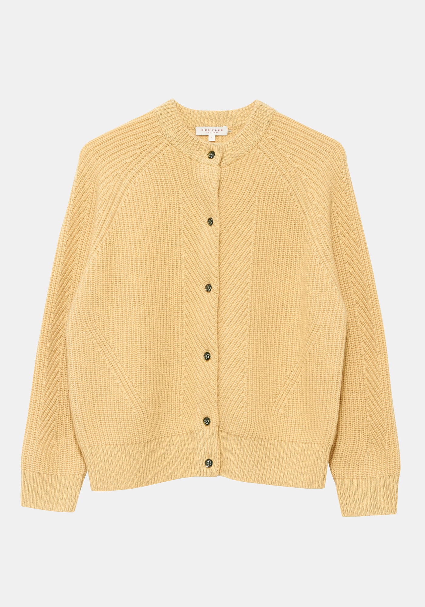 Yellow Cashmere Mindy Cardigan - Burnished Metal