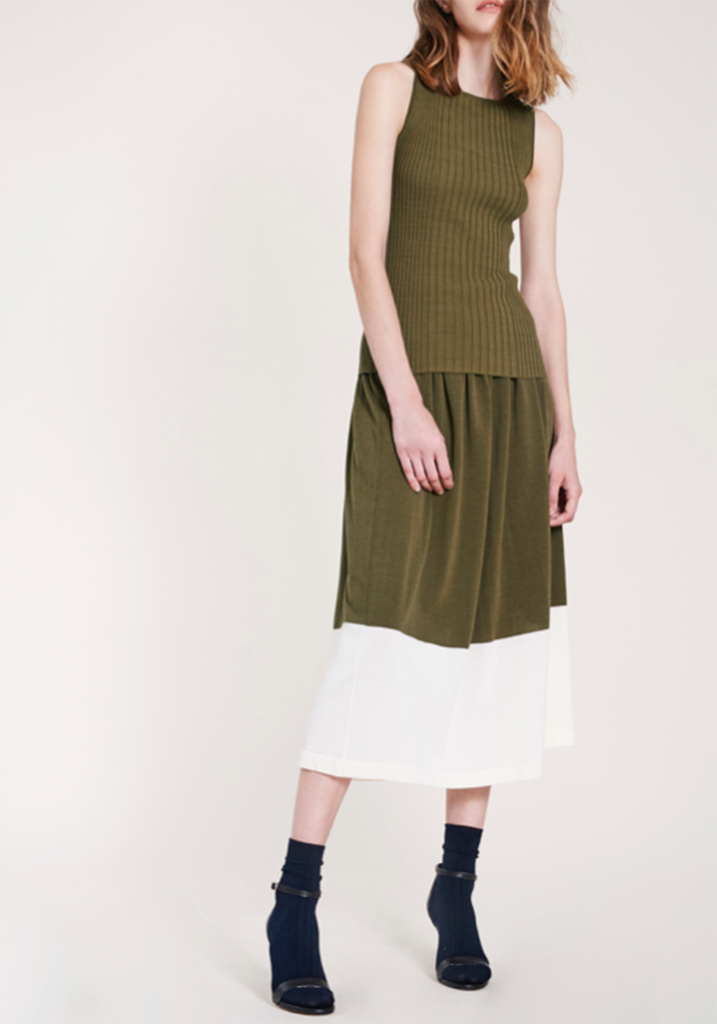 アナベラスカート - ベイリーフ / ホワイト